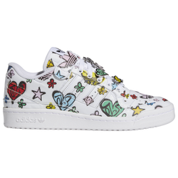 Women's - adidas Originals Jeremy Scott Forum 84 Low Mono Casual Sneakers - White/Multi