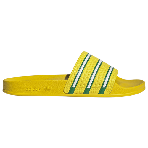 

adidas Mens adidas Originals Adilette Slide - Mens Shoes Yellow/Green Size 12.0