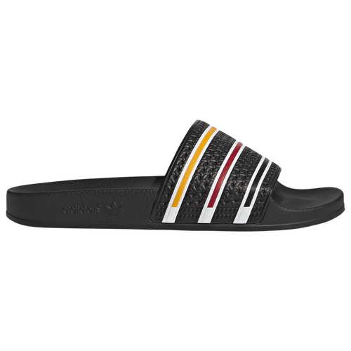 

adidas Originals Mens adidas Originals Adilette Slide - Mens Shoes Black/White/Gold Size 10.0