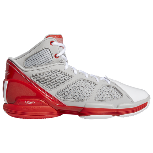 

adidas Mens adidas Adizero Rose 1.5 Restomod - Mens Basketball Shoes Grey/Red Size 13.0