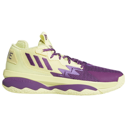 Men's - adidas Dame 8 - Yellow/Purple/Green