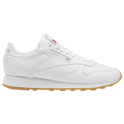 Shop Reebok Mens  Classic Leather N/core In White/white