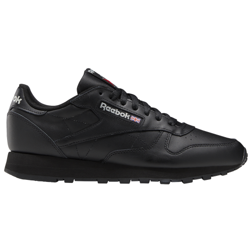 

Reebok Mens Reebok Classic Leather - Mens Running Shoes Black/Grey Size 07.5