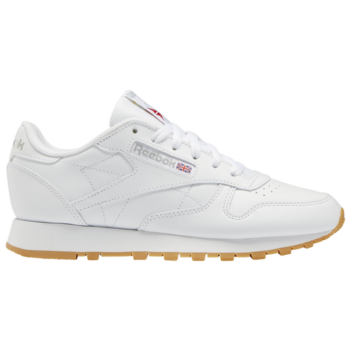 Shop Reebok Womens  Classic Leather In White/gum