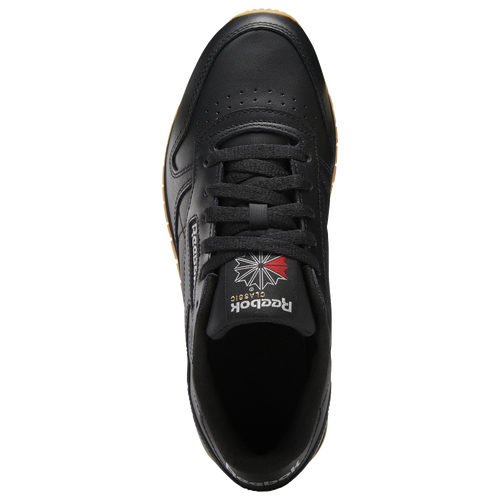 Reebok Classic Leather Black Grey Gum Women s Shoes Size 6