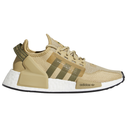 Boys' Grade School - adidas Originals NMD R1 V2 Casual Sneakers - Beige/Olive/White