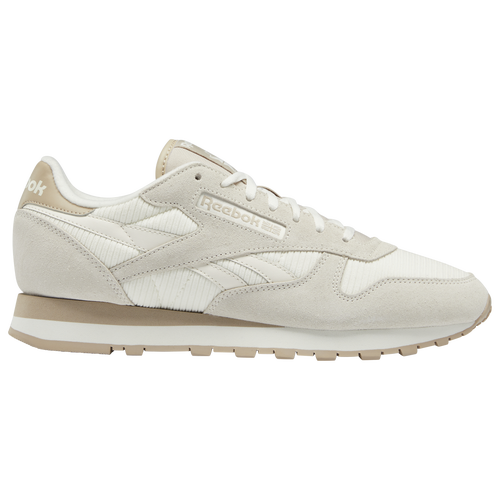 

Reebok Mens Reebok Classic Leather - Mens Running Shoes White/White/Modern Beige Size 10.0