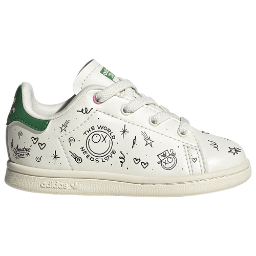 

Boys adidas Originals adidas Originals Stan Smith - Boys' Toddler Shoe White/White/Black Size 04.0