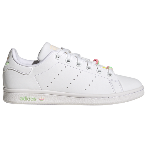 

adidas Originals Girls adidas Originals Stan Smith Friendship Beads - Girls' Grade School Basketball Shoes White/Orange/Pink Size 07.0