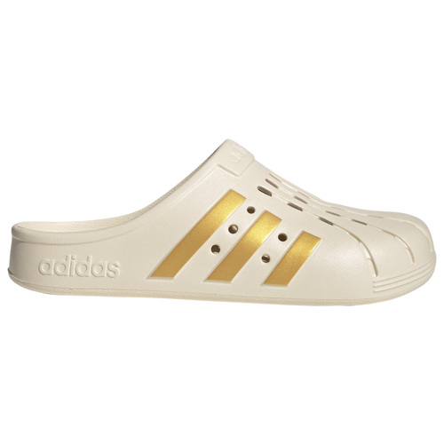 

adidas Mens adidas Adilette Clogs - Mens Shoes Wonder White/Gold Metallic/Wonder White Size 12.0