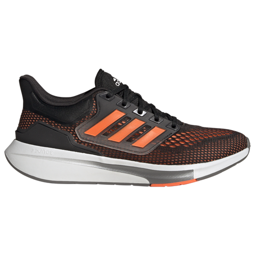 

adidas Mens adidas EQ21 Running Inspired - Mens Shoes Black/Solar Orange/Iron Metallic Size 7.0