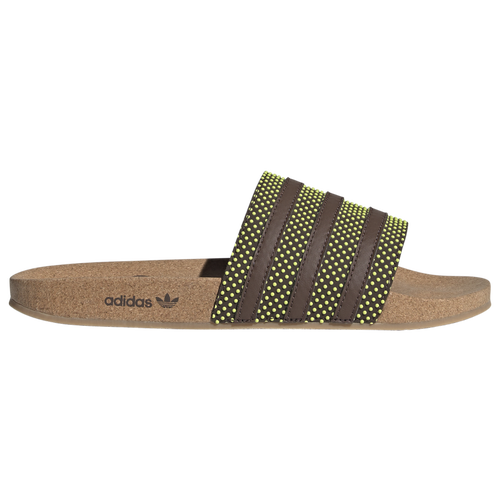 

adidas Originals Mens adidas Originals Adilette Plant And Grow - Mens Shoes Brown/Yellow Size 8.0