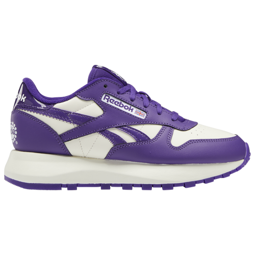 

Reebok Womens Reebok Classic Leather SP - Womens Training Shoes White/Purple Size 08.0