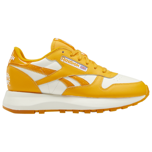 

Reebok Womens Reebok Classic Leather SP - Womens Training Shoes White/Orange Size 06.5