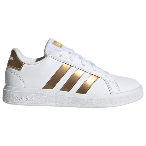 

adidas Boys adidas Grand Court 2.0 - Boys' Preschool Shoes Ftwr White/Ftwr White/Matte Gold Size 02.0