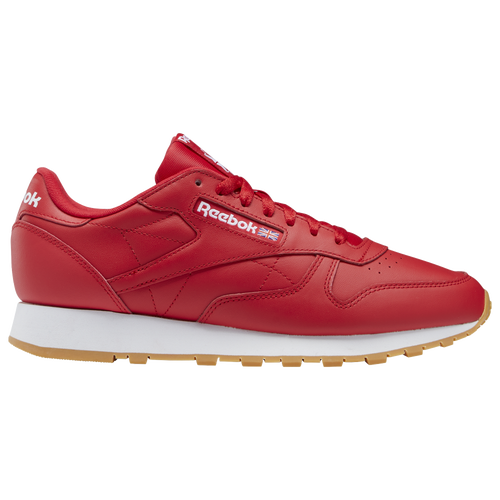

Reebok Mens Reebok Classic Leather - Mens Running Shoes Beige/Red Size 11.0