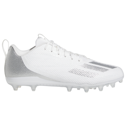 

adidas Mens adidas adiZero Spark - Mens Football Shoes White/Silver/White Size 11.0