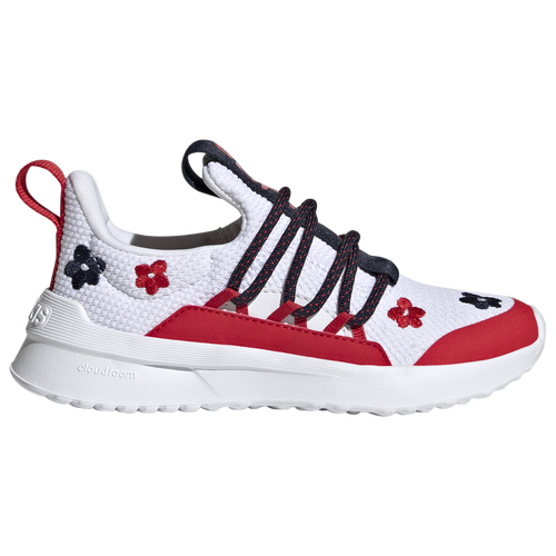 

adidas Girls adidas Lite Racer Adapt 5.0 - Girls' Grade School Running Shoes Ftwr White/Ftwr White/Better Scarlet Size 3.5