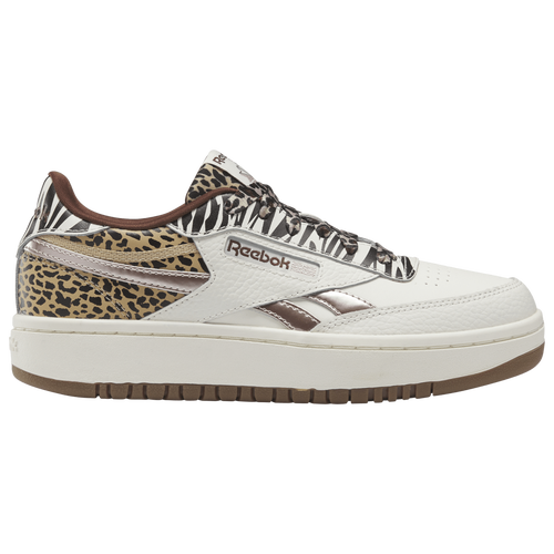 

Reebok Girls Reebok Club C Double - Girls' Grade School Running Shoes White/Pink Size 06.0