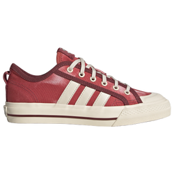 Boys' Grade School - adidas Originals Nizza - Wonder White/Wonder White/Crew Red