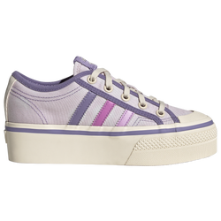 Girls' Grade School - adidas Originals NIZZA - Pink/Purple/White