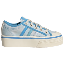 Girls' Grade School - adidas NIZZA - Blue/Purple/White