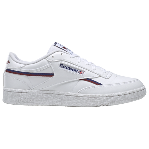 

Reebok Mens Reebok Club C 85 Vegan - Mens Tennis Shoes Ftwr White/Classic Cobalt/Classic Burgundy Size 11.5