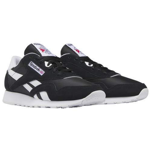 Reebok Classic Nylon Shoes Black White 10