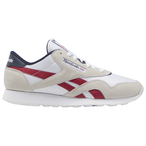 

Reebok Classic Leather Nylon - Mens Vector Navy/Ftwr White/Flash Red Size 12.0