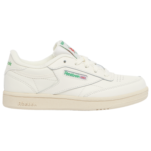 

Reebok Boys Reebok Club C - Boys' Infant Basketball Shoes Off White/White/Green Size 09.0