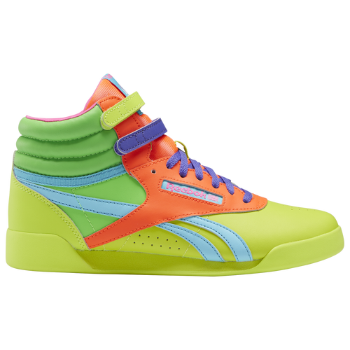 

Reebok Girls Reebok Freestyle HI Brights - Girls' Grade School Basketball Shoes Multi Size 04.0