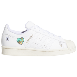 Girls' Grade School - adidas Originals Superstar - White/White/Chalk White