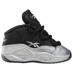 Boys' Toddler - Reebok Question Mid I3 Motorsports - Black/Grey/Silver