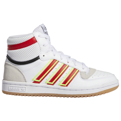 Boys' Grade School - adidas Top Ten - White/Red/Yellow