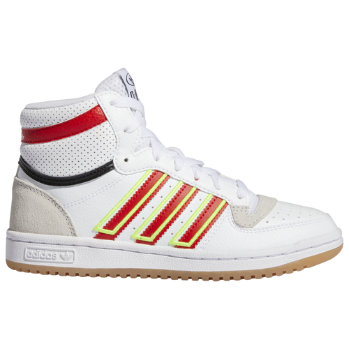 

adidas Originals adidas Originals Top Ten - Boys' Grade School White/Red/Yellow Size 04.5