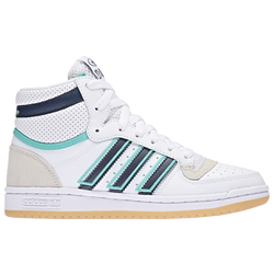 Boys' Grade School - adidas Top Ten - White/Navy/Green