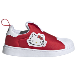 Girls' Preschool - adidas Originals Hello Kitty Superstar 360 Casual Sneakers - Red/White