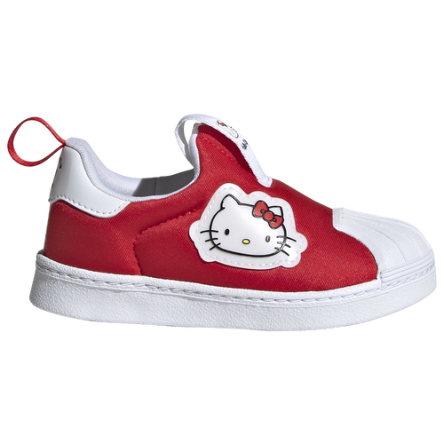 

adidas Originals Girls adidas Originals Hello Kitty Superstar - Girls' Infant Running Shoes Red/White Size 04.0