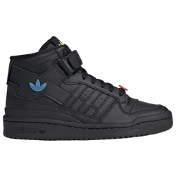 Boys' Grade School - adidas Originals Forum Mid Casual Baksetball Sneakers - Black/Red/Blue