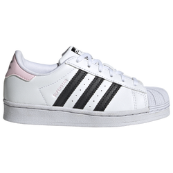 Girls' Preschool - adidas Originals Superstar - White/Black/Clear Pink
