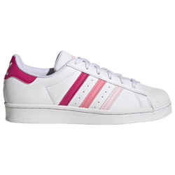 Girls' Grade School - adidas Originals Superstars - White/Pink/Pink