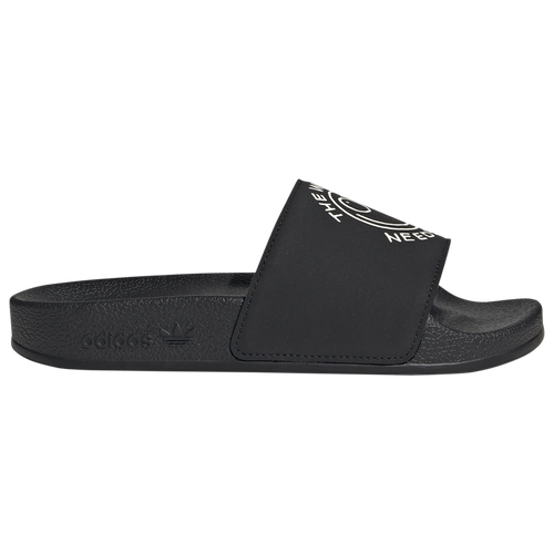 

adidas Originals adidas Originals Adilette Slides - Boys' Grade School Core Black /Cream White/Clear Pink Size 05.0