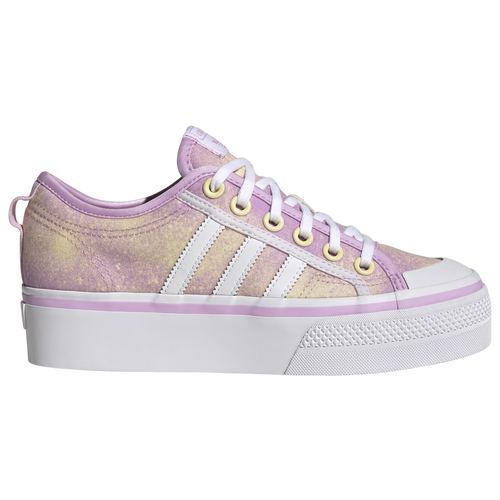 Adidas Originals Nizza Platform Sneaker In White/purple/orange