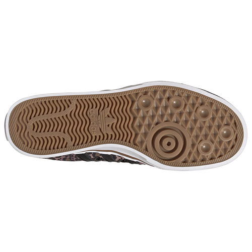 Adidas originals nizza trainers in brown and white hotsell