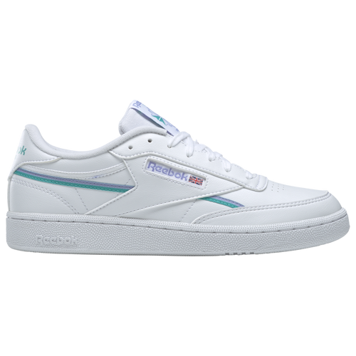 

Reebok Womens Reebok Club C 85 Vegan - Womens Running Shoes Ftwr White/Lilac Glow/Classic Teal Size 8.0