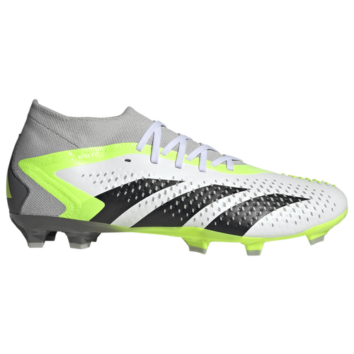 

adidas Mens adidas Predator Accuracy.2 FG - Mens Soccer Shoes Ftwr White/Core Black/Lucid Lemon Size 6.0