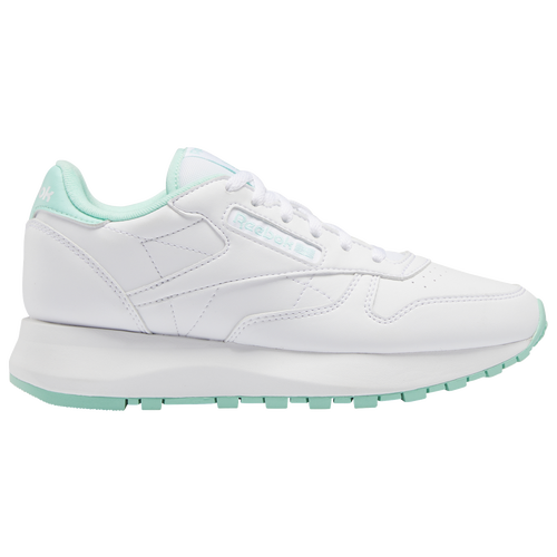 

Girls Reebok Reebok Classic Leather SP - Girls' Grade School Shoe White/Hint Mint Size 07.0