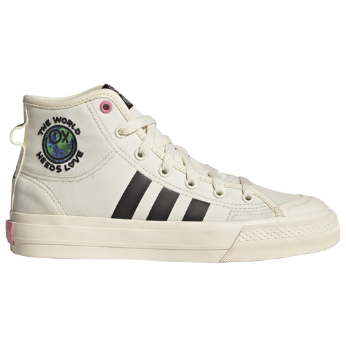 

adidas Originals Boys adidas Originals Nizza - Boys' Grade School Basketball Shoes White/Black Size 7.0