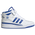 adidas Originals Forum Mid - Boys' Grade School White/Blue/White