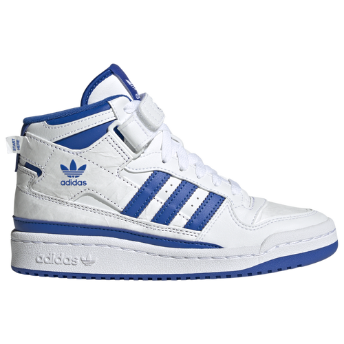 

adidas Originals adidas Originals Forum Mid - Boys' Grade School White/Blue Size 07.0